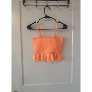 NWT Fashion-forward Cami Top Ruffle Bandeau Bikini Top